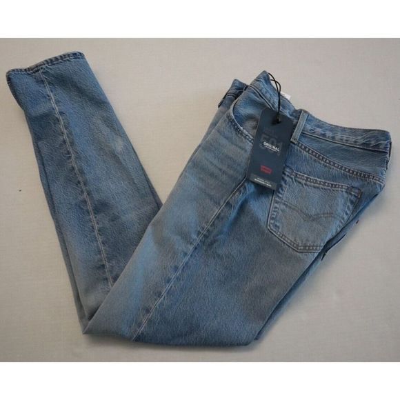 Levi's 501 Sz 26x30 Blue Canyon Kings Button Fly Straight Leg Denim Jeans $98 - Picture 9 of 9